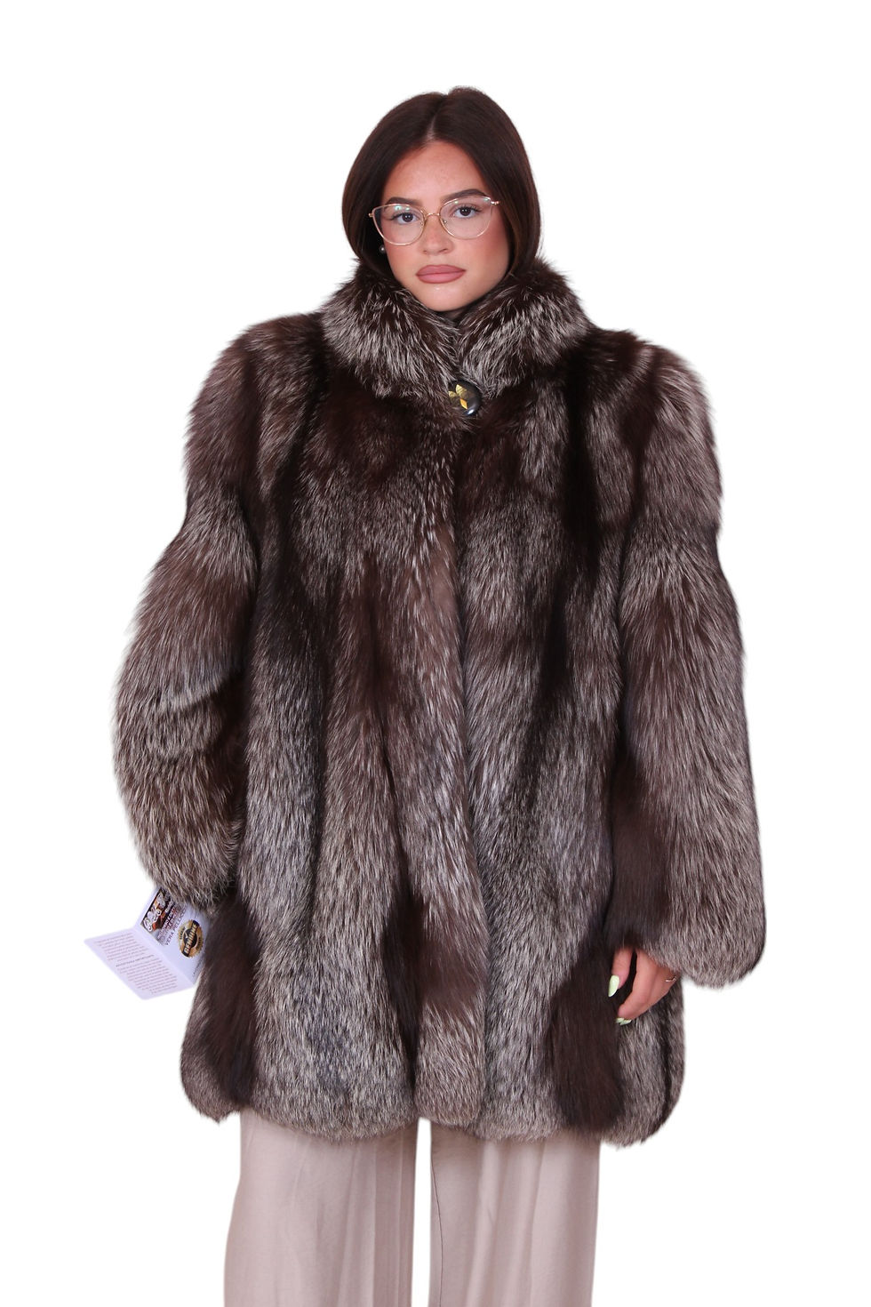 giacca classica volpe argentata