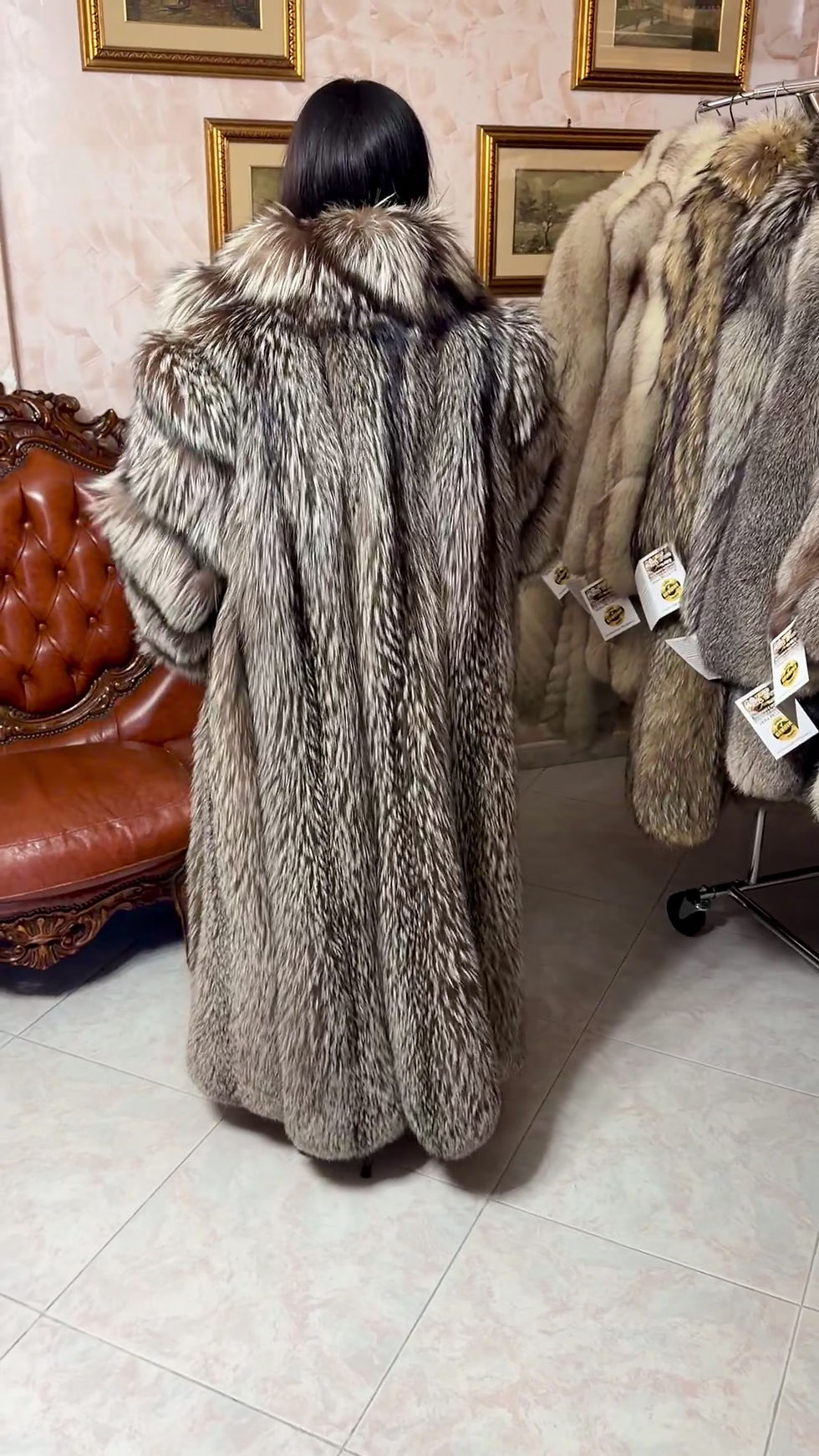 Miniatura: cappotto volpe argentata