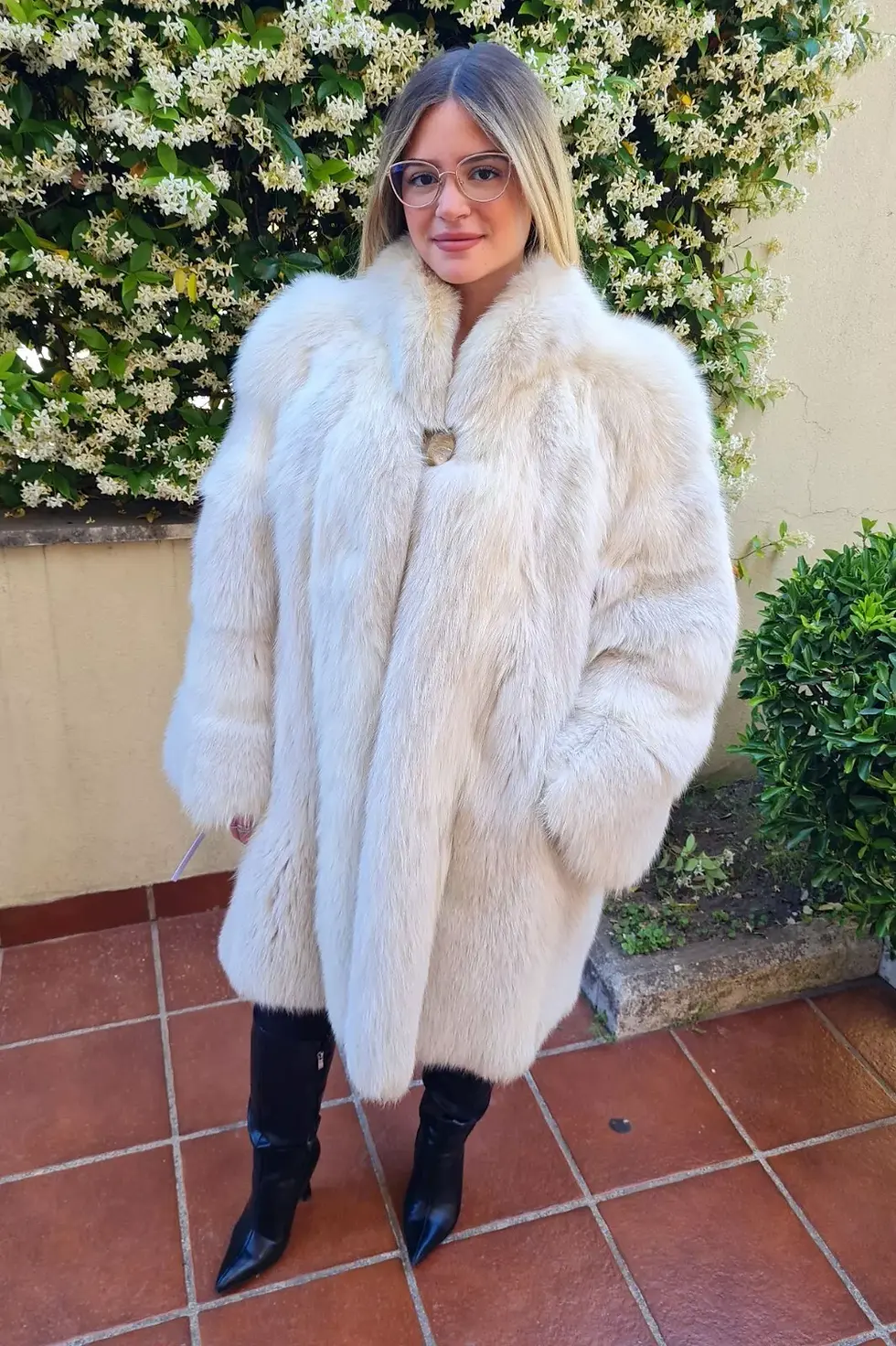 giacca classica pelliccia volpe