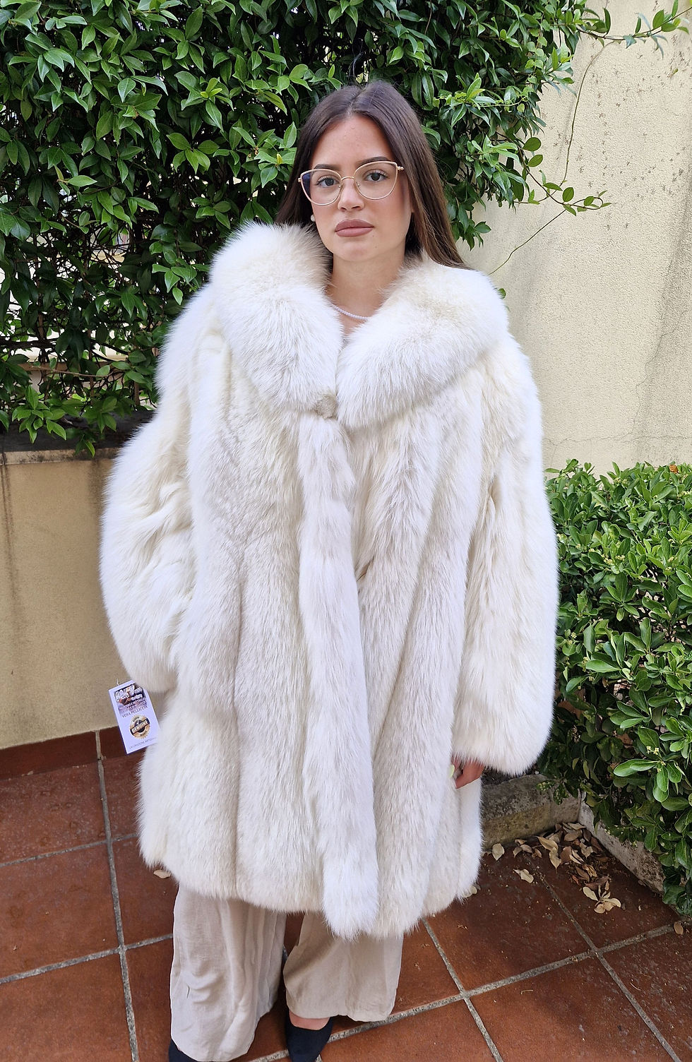 giacca classica pelliccia volpe