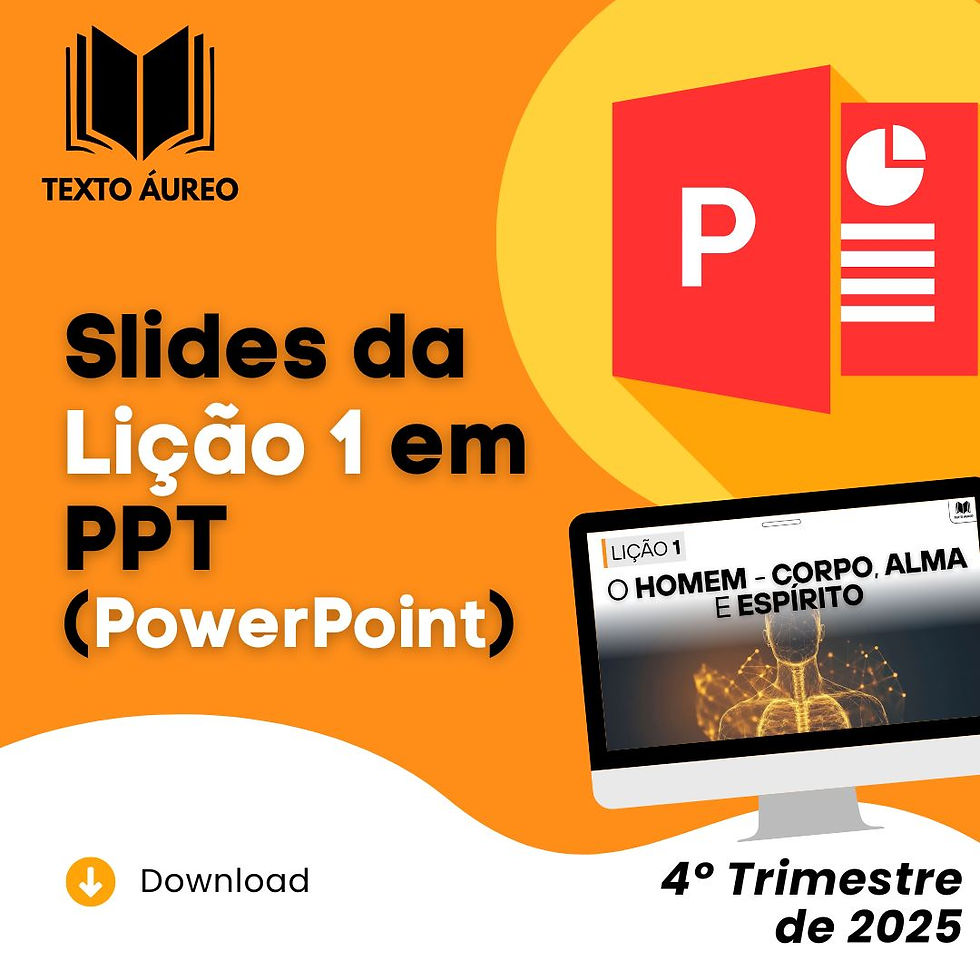 Slides em PowerPoint da Lição 1 (4º Trimestre de 2025) | Adultos