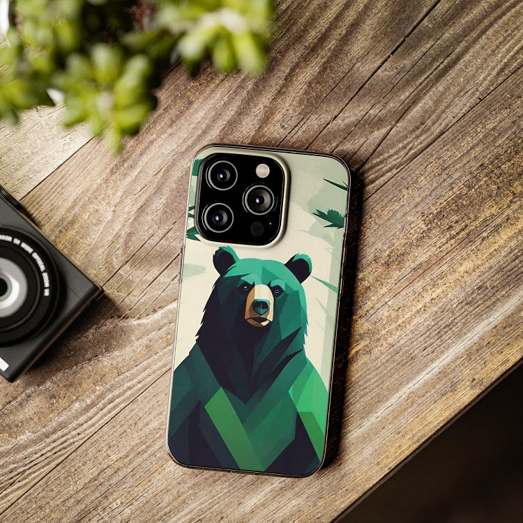 Thumbnail: Green Bear - iPhone Cases