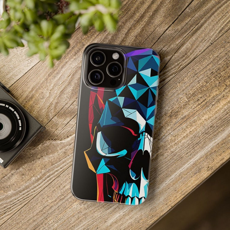 Thumbnail: Colorful Skull Fusion - iPhone Cases