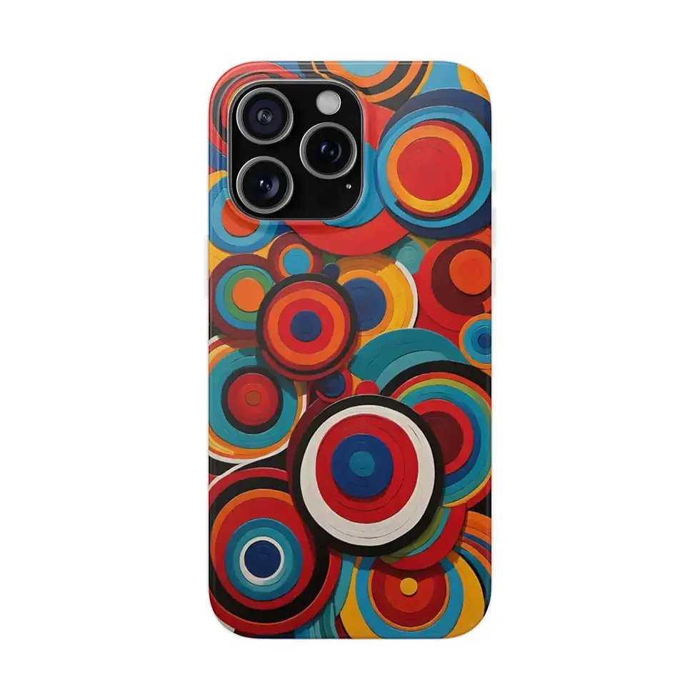 Pulse in Circles iPhone case Ardu Studios Egypt Front