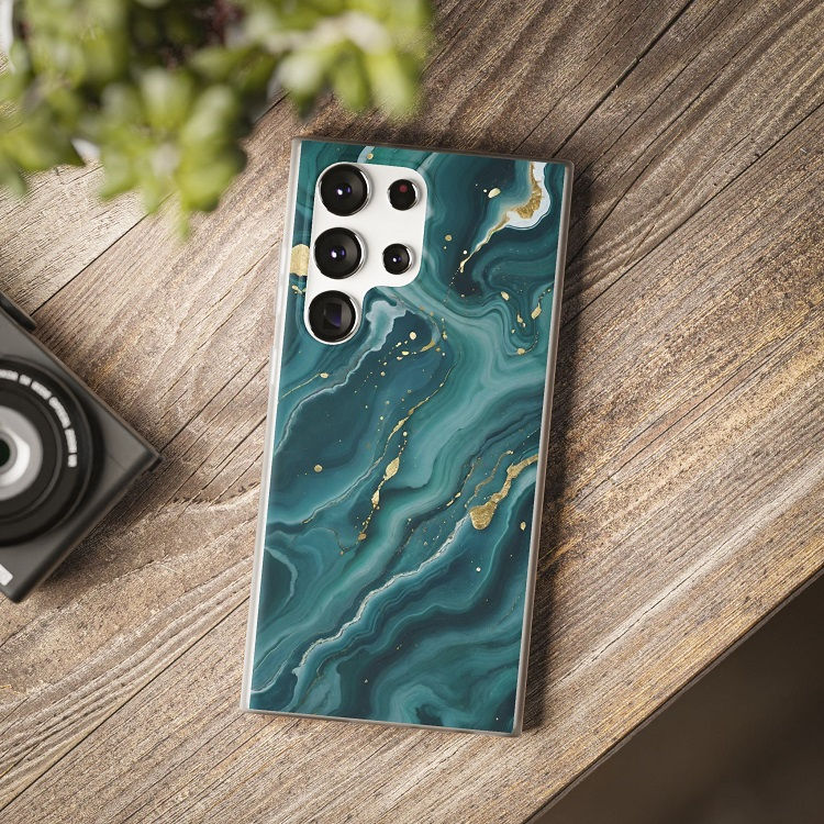 Thumbnail: Dark Green Marble - Samsung & Android Cases