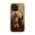 White Tunic, Red Fire iPhone case Ardu Studios Egypt Front