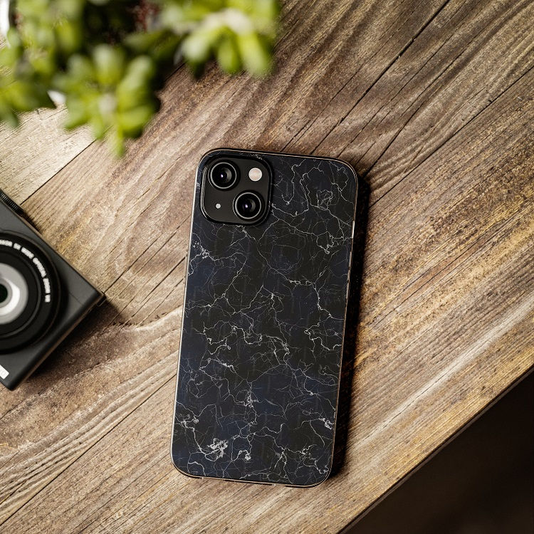 Thumbnail: Black Marble - iPhone Cases