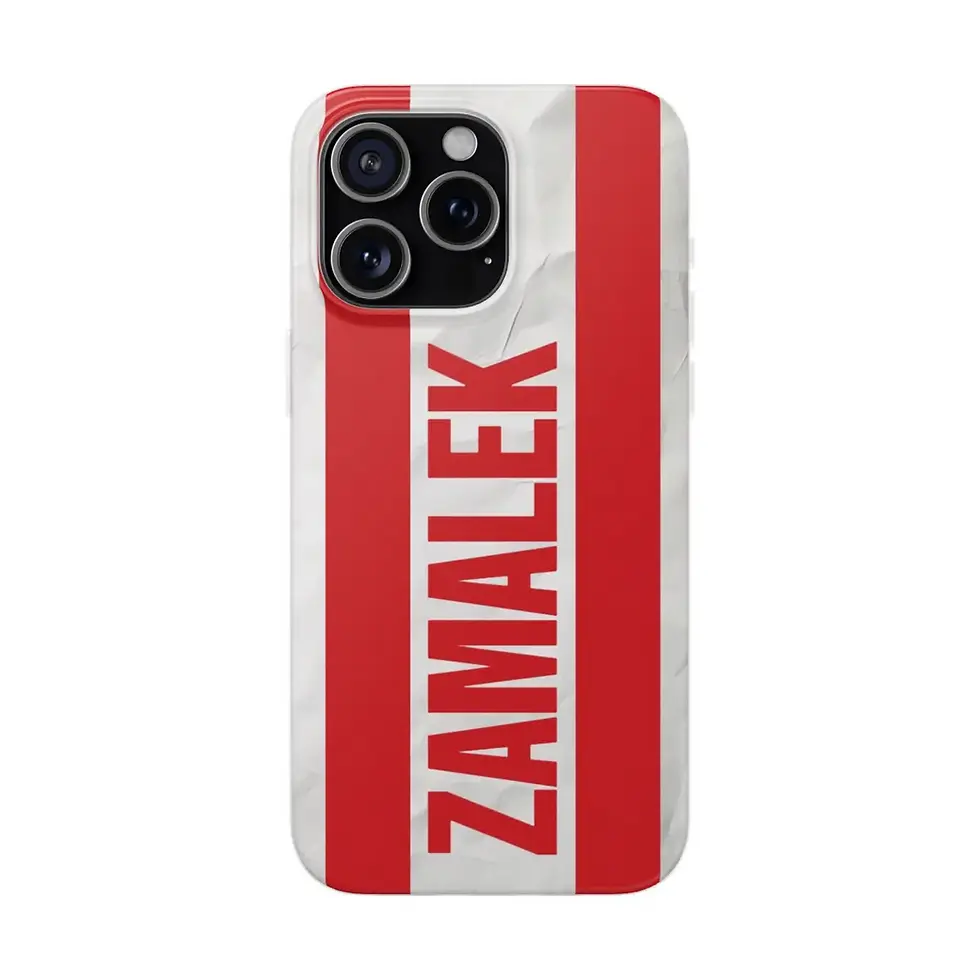 Zamalek Pulse Line Phone case Ardu Studios Egypt Front
