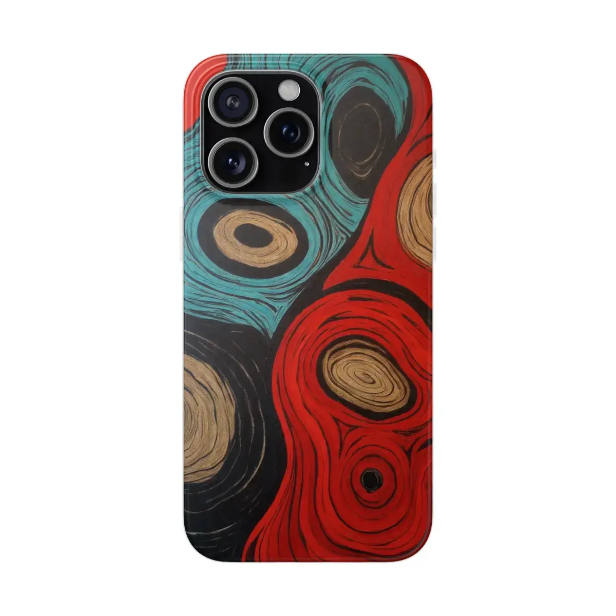 Binary Swirl iPhone case Ardu Studios Egypt Front