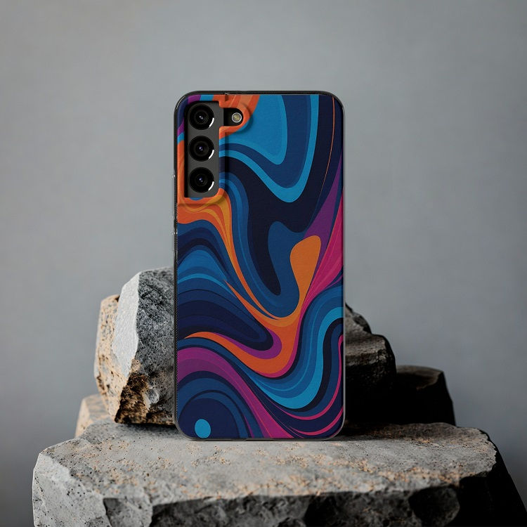 Thumbnail: Abstract Waves - Samsung & Android Cases