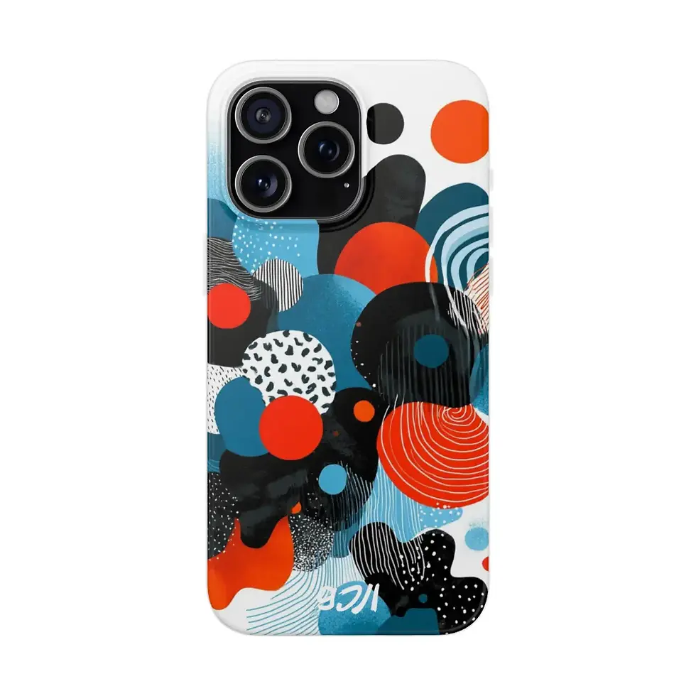 Cosmic Dots iPhone case Ardu Studios Egypt Front