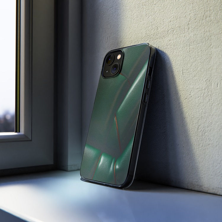 Thumbnail: Green Leather Art - iPhone Cases