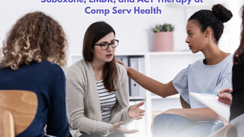Clients in a group EMDR therapy session at Comp Serv Health Resources in Kentucky, supporting addiction recovery with ACT and Suboxone treatment.