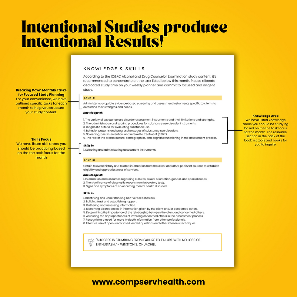 Thumbnail: Exam Preparation Planner | IC & RC Alcohol and Drug Counselor