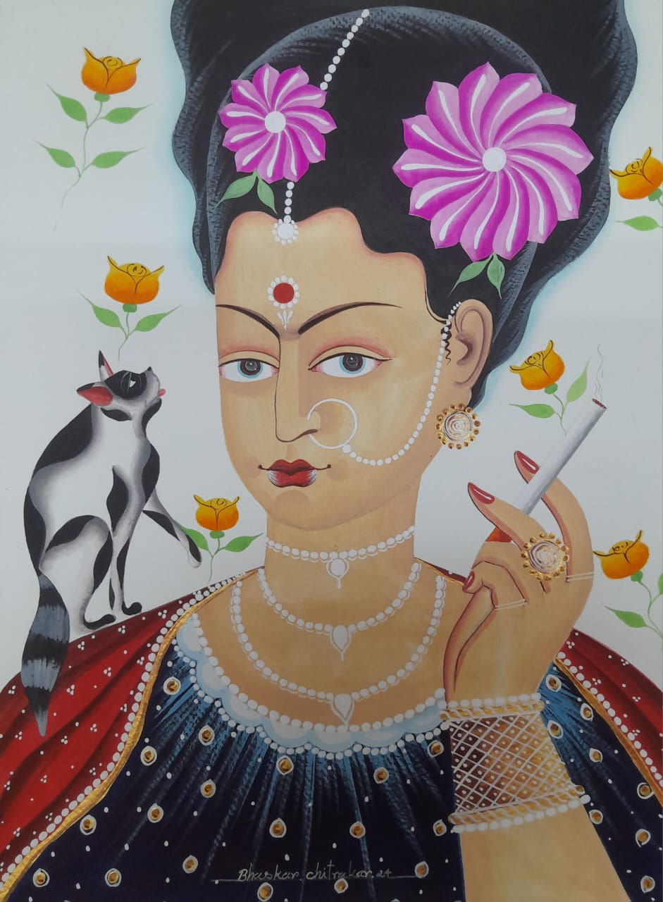 Modern Kalighat Diva