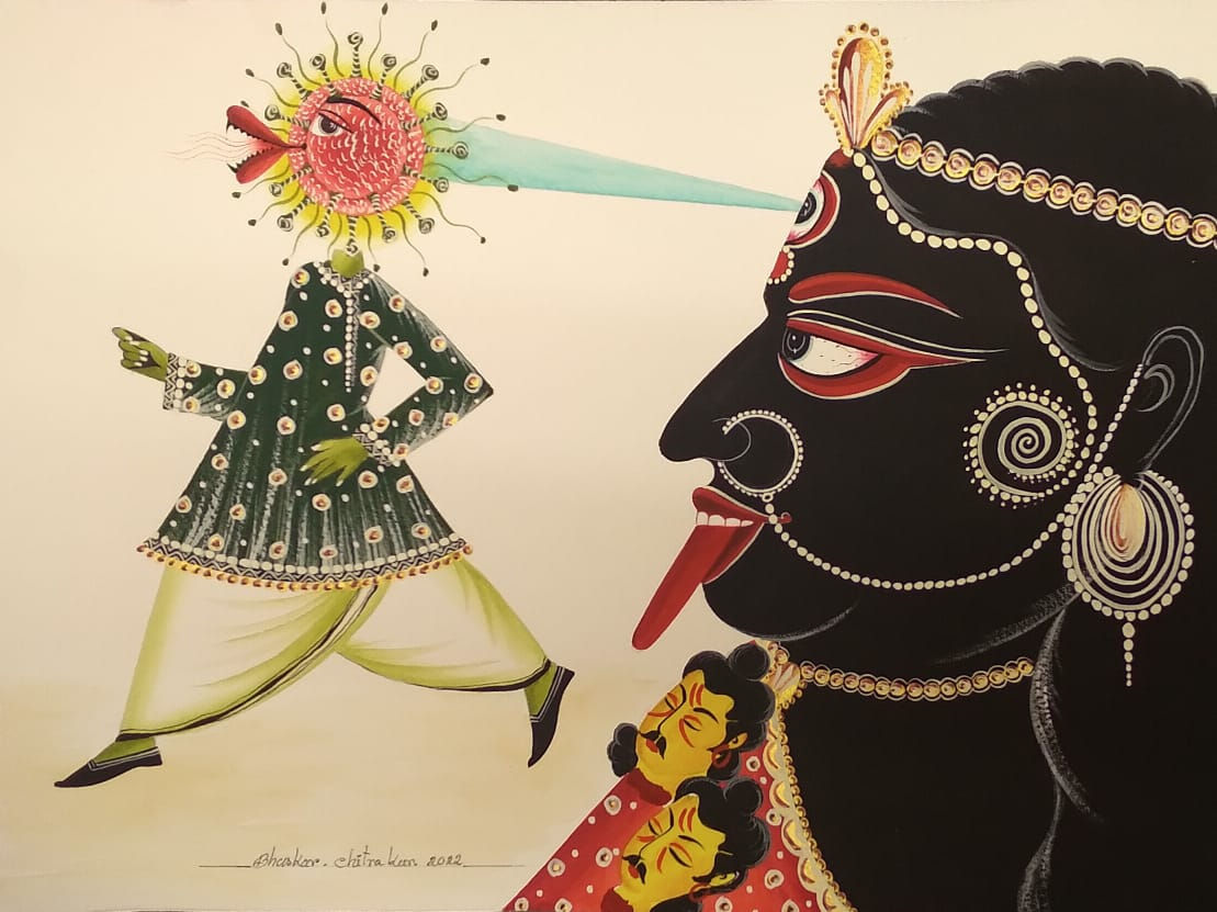 Eye Beam and Divine Protection in Kalighat