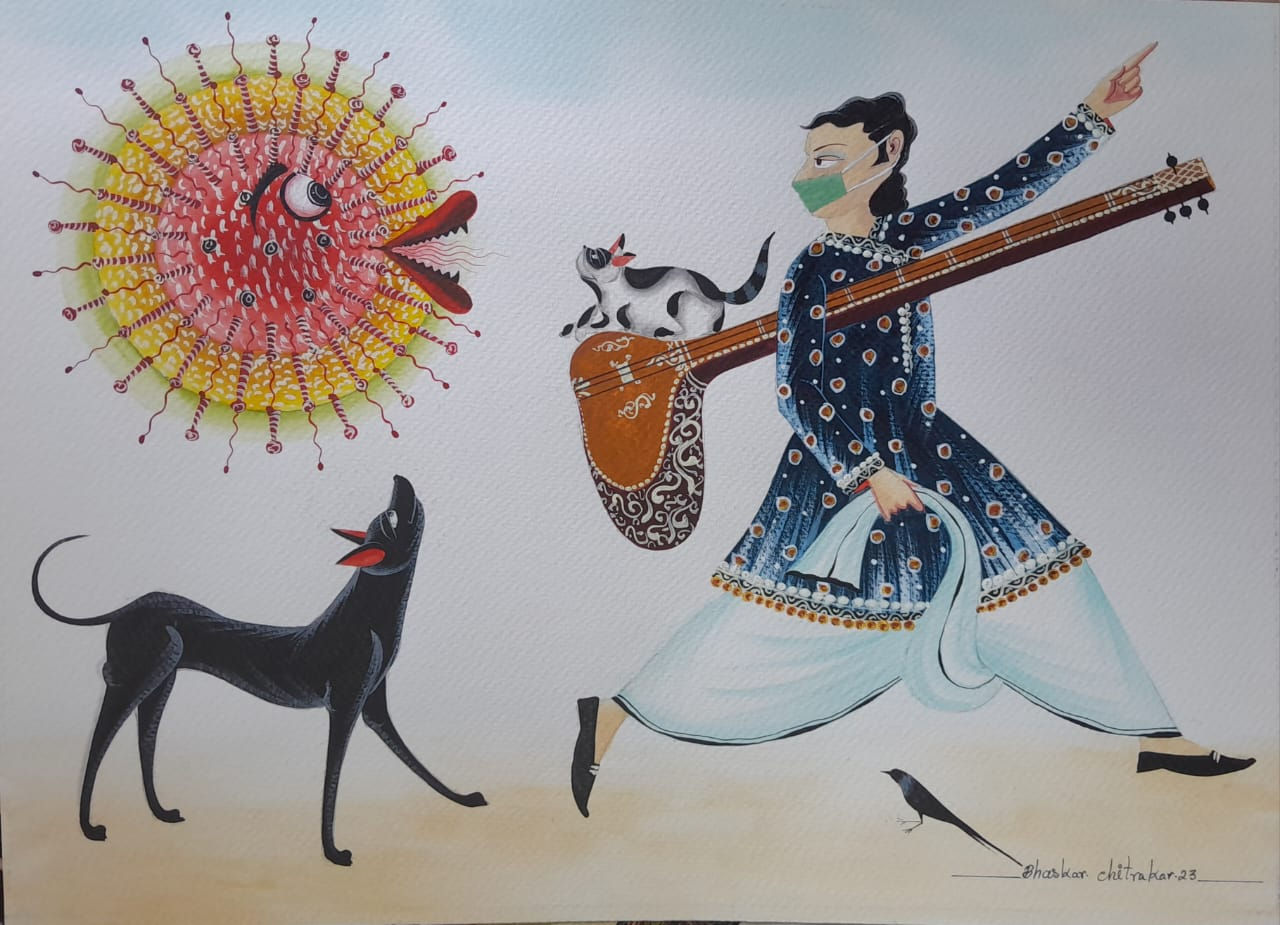 Covid virus chasing Babu