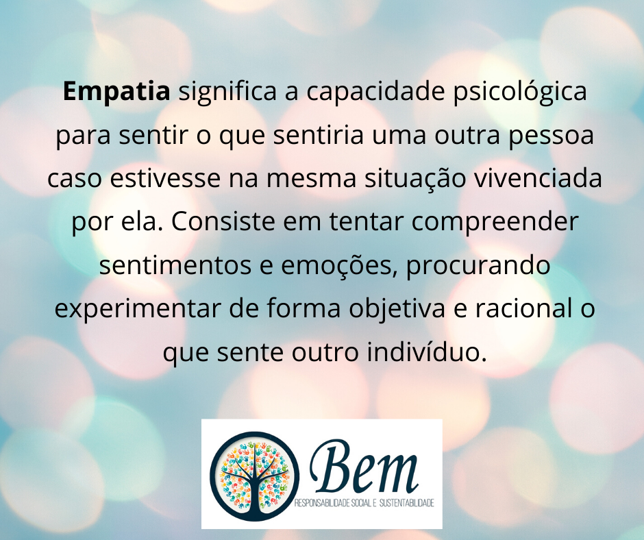 Você sabe o significado de empatia?