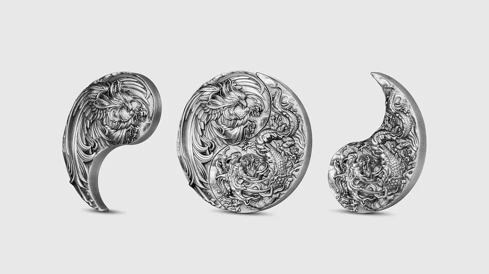 Thumbnail: YIN YANG DRAGON AND PHOENIX (2 x 1oz)