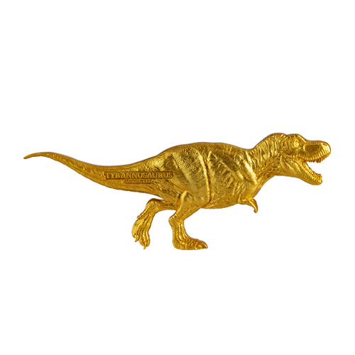 TYRANNOSAURUS DISSECTED - Gold Gilded 3oz Pure | Nice Coin