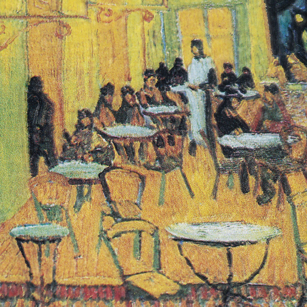 Thumbnail: CAFÉ TERRACE AT NIGHT BY VINCENT VAN GOGH - Gold Gilded 2oz
