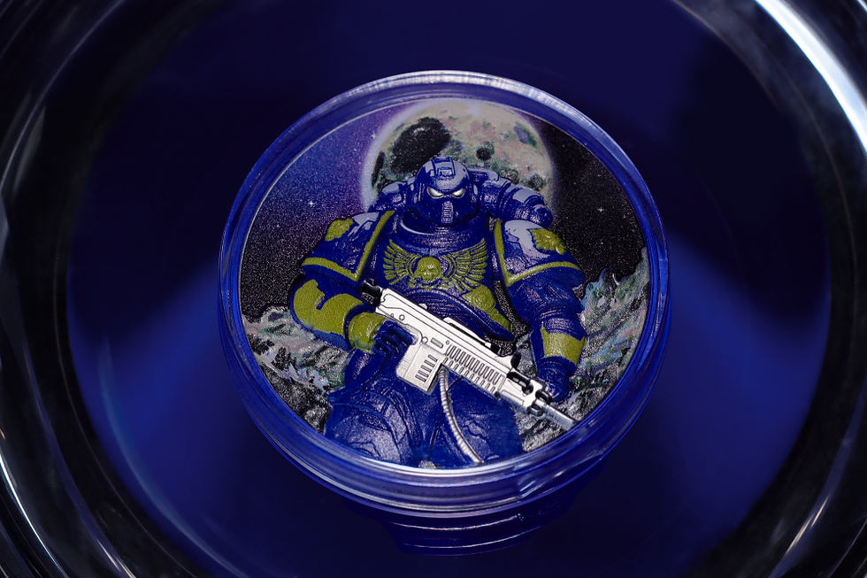 Thumbnail: 2025 ASTRALS OF WAR: SPACE MARINE CAPTAIN KANE - 2oz Silver Coin