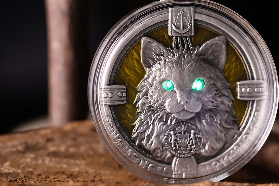 Thumbnail: THE SHIP CAT - 2oz Silver Coin 2025