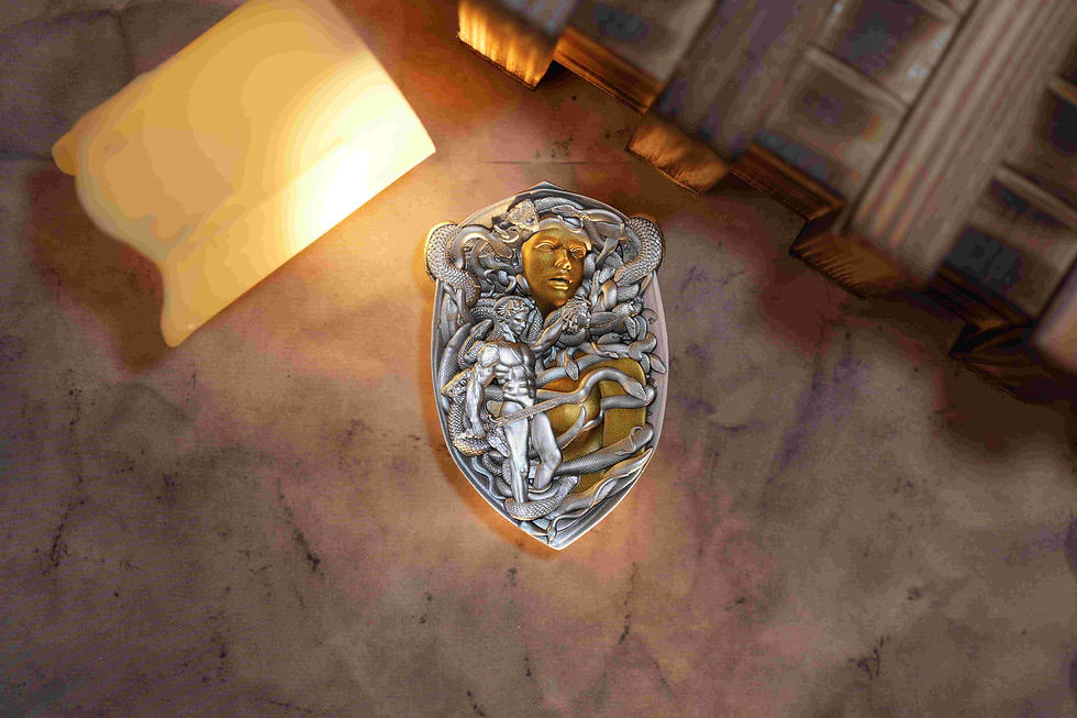 Thumbnail: HERO/HEROINE SERIES: PERSEUS THE GREEK HERO - 3oz Silver Coin