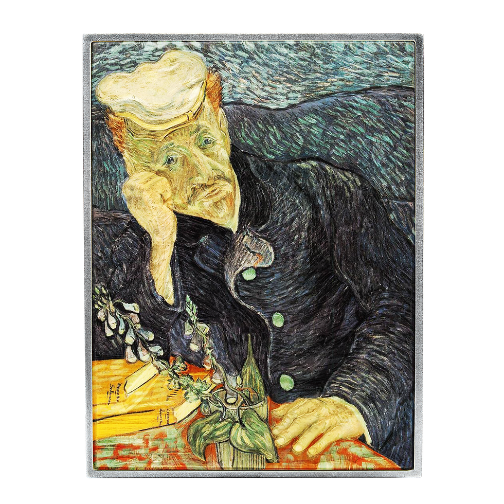 PORTRAIT OF DR.GACHET BY VINCENT VAN GOGH - Colourised 2oz