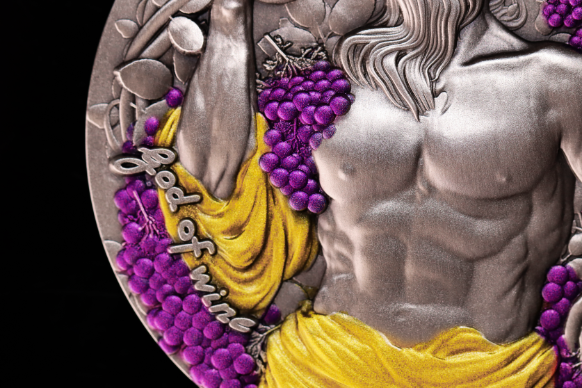 Thumbnail: GOD OF WINE DIONYSUS - Silver 2oz Pure