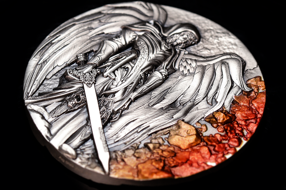 Thumbnail: ARCHANGEL GABRIEL: THE HERALD OF REVELATIONS  - 2oz Pure Silver