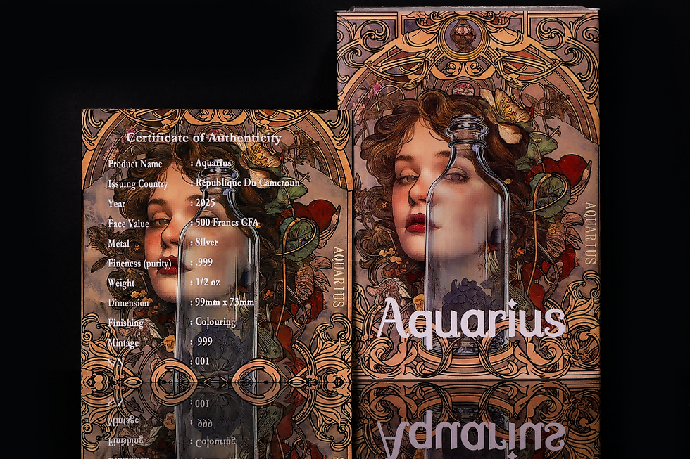 Thumbnail: 12 ZODIAC SERIES: AQUARIUS - 0.5 oz Silver Coin