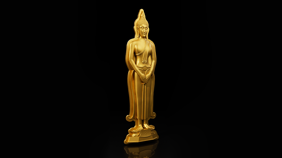 Thumbnail: SUNDAY BUDDHA - The Embodiment of Restraint 1oz Silver Coin 5000 Francs Chad