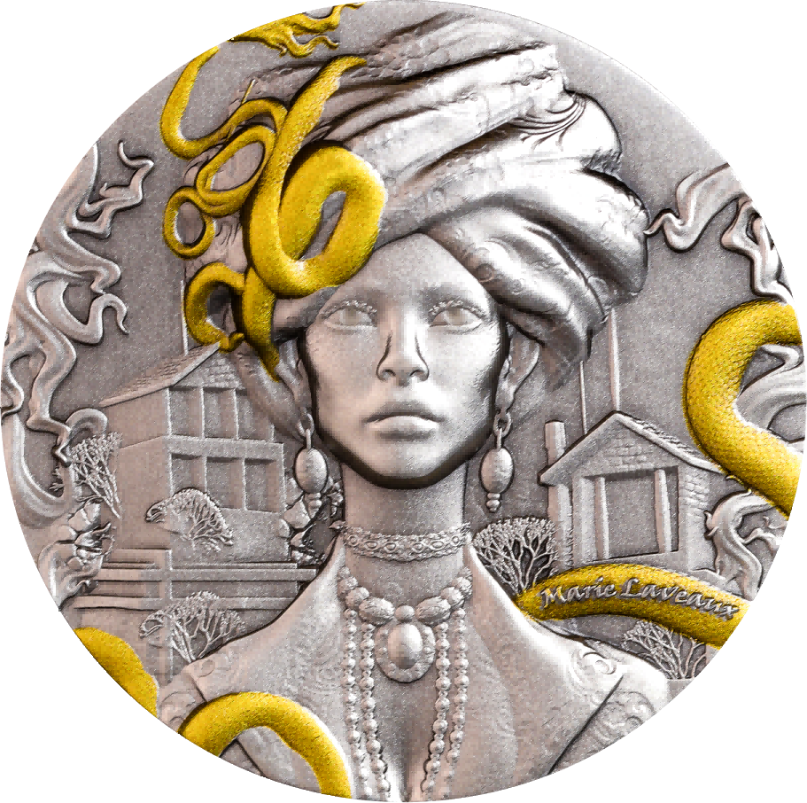 QUEEN OF VOODOO: MARIE LAVEAUX - Silver 2oz Pure