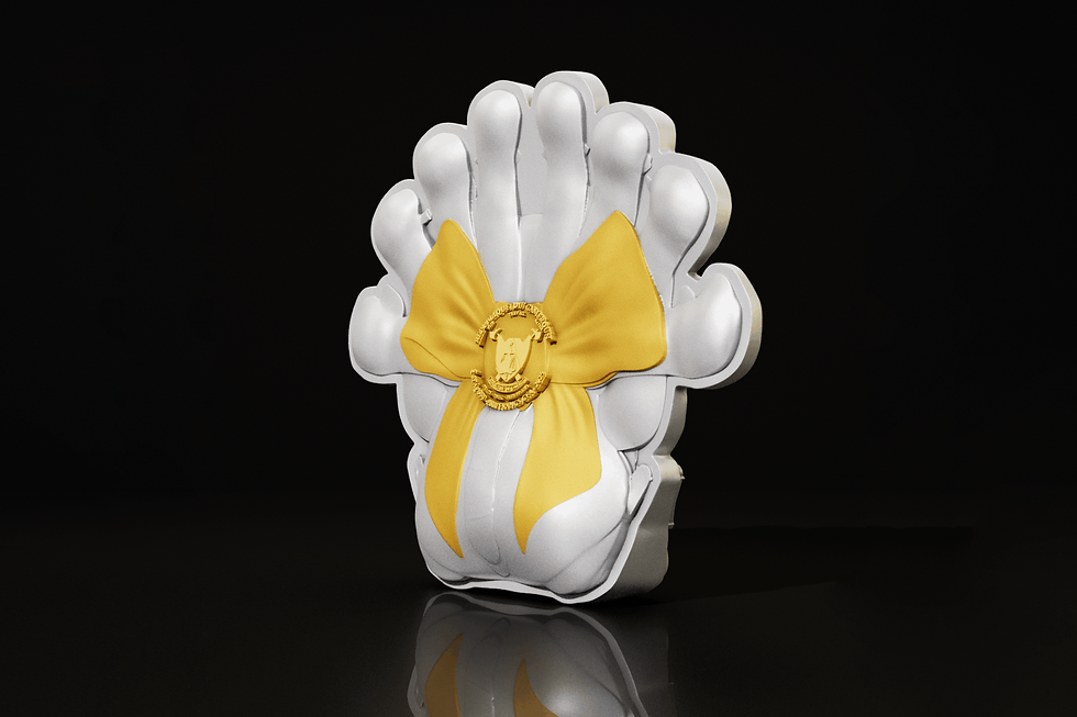 Thumbnail: FORTUNE CAT SURPRISE: GOLD & COLOR EDITIONS 2oz Silver Coin 2000 Francs