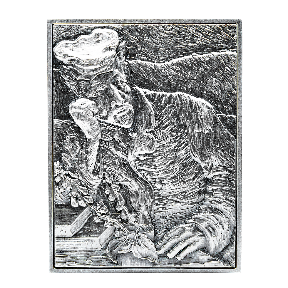 PORTRAIT OF DR.GACHET BY VINCENT VAN GOGH - Antique 2oz