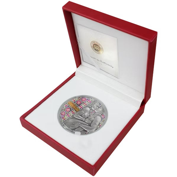 Thumbnail: Moments of Love Kamasutra 3oz Silver Coin 3000 Francs Cameroon 2019