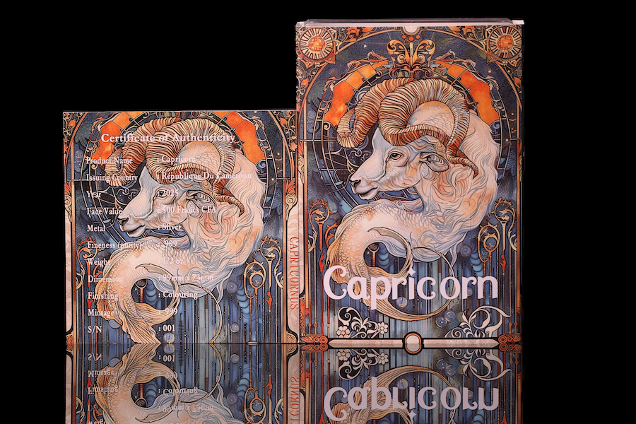 Thumbnail: 12 ZODIAC SERIES: CAPRICORN - 0.5 oz Silver Coin