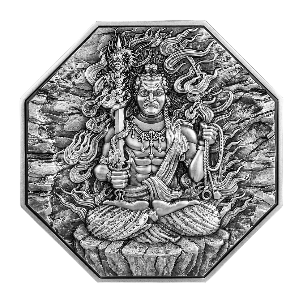 2024 THE EIGHT PROTECTORS SERIES ACALA - Silver 5oz - Antique Finish