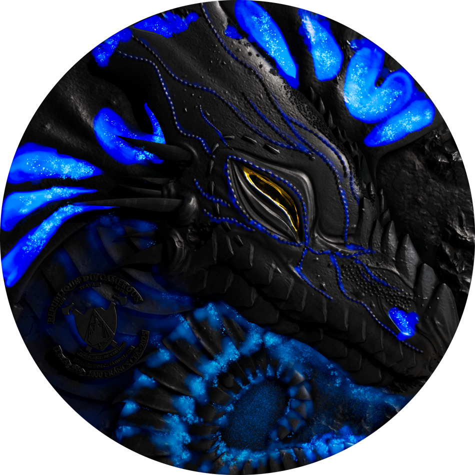 Thumbnail: MOTHER OF DRAGON: TIAMAT Legends of Babylon 2oz Silver Coin 2000 Francs Cameroun