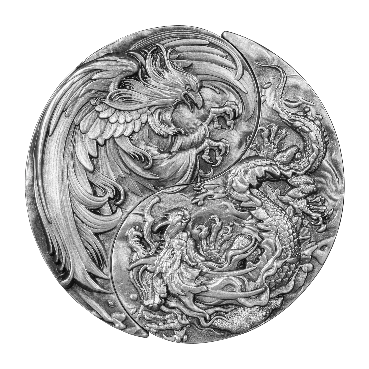 YIN YANG DRAGON AND PHOENIX (2 x 1oz)