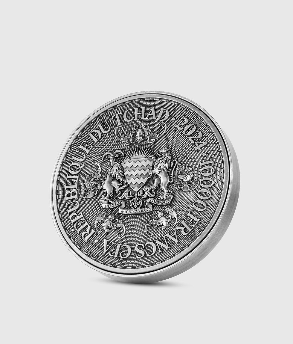 Thumbnail: THE YELLOW DRAGON (黄龙) - Silver 2oz  - Antique Finish