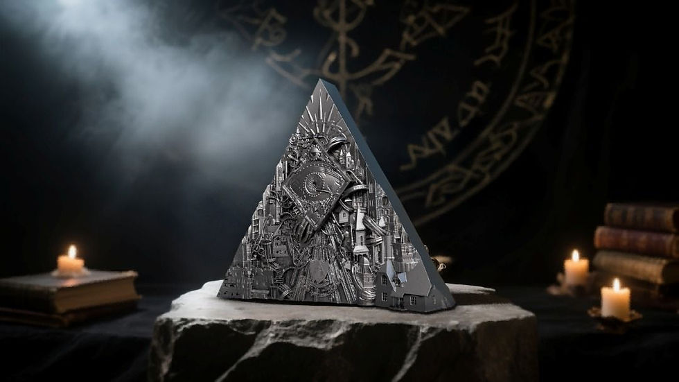 Thumbnail: Digitised Eye of Providence 2oz Silver (Gold Gilded & Antique Silver) 2025