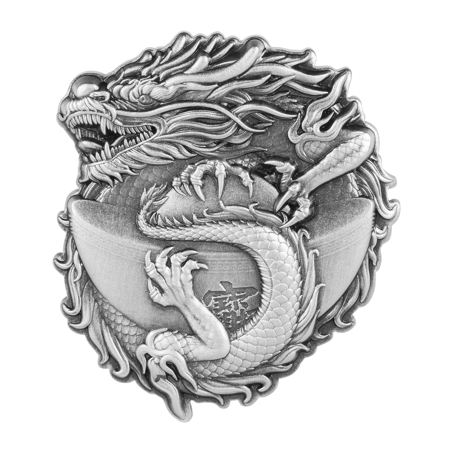 DRAGON OF PROSPERITY (Antiqued Finish) 1oz Silver Coin 5000 CFA Tchad 2025