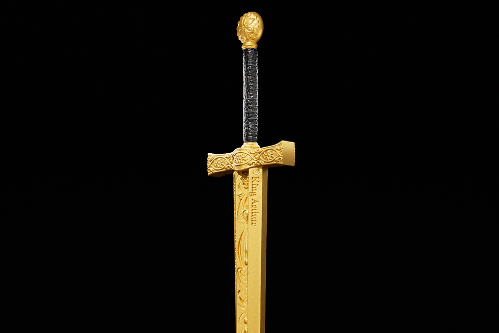 Thumbnail: EXCALIBUR STUCK IN ROCK (Gold Glided) 2oz Silver Coin 2000 Francs Cameroon 2025