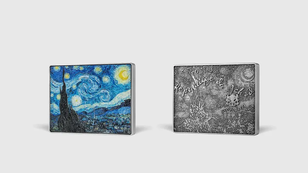 Thumbnail: THE STARRY NIGHT BY VINCENT VAN GOGH 1oz