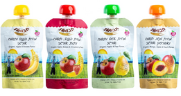 Otro producto para tener en casa Purés de frutas 100% orgánicos de Tvuot para toda la familia