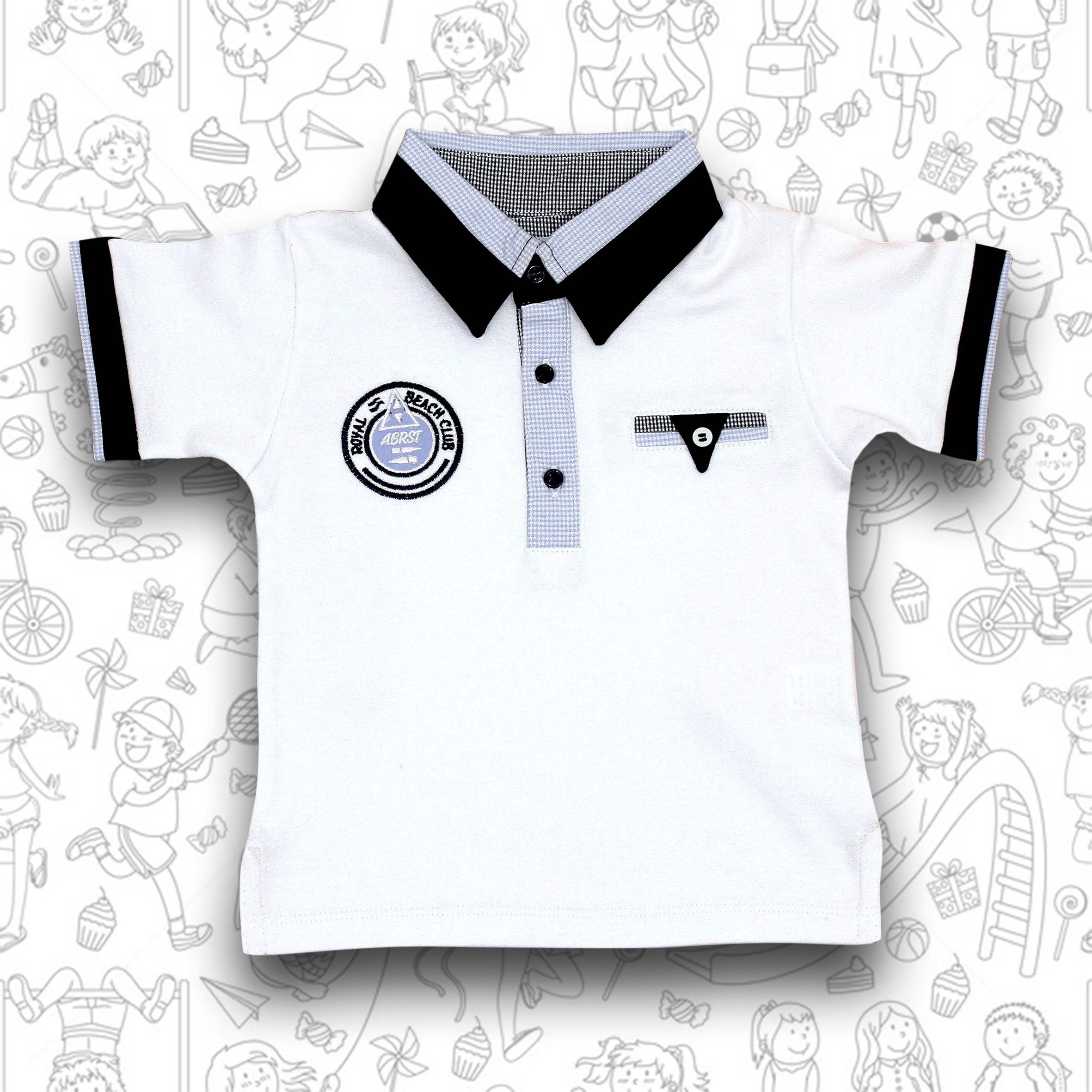 polos cuello camisero para niños