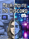 Livro Meia-noite no Discord. Biblioteca da meia-noite no mundo virtual. 