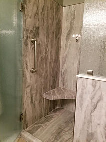 walk in shower with safety seat
